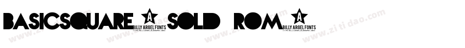 BasicSquare7Solid-Rom6字体转换
