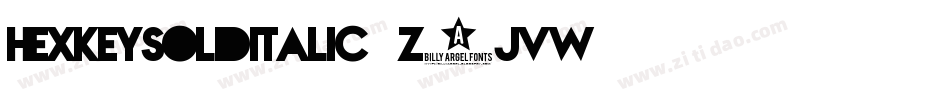 HexkeySolidItalic-z8Jvw字体转换