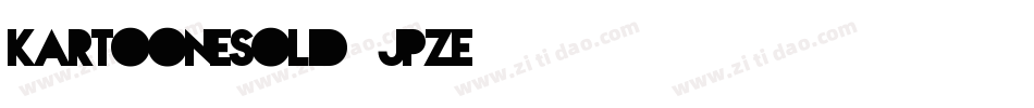 KartooneSolid-JpZE字体转换