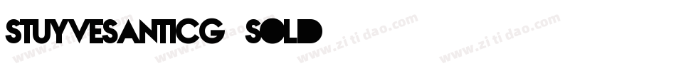 StuyvesantICG-Solid字体转换