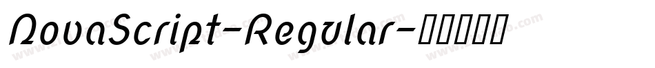 NovaScript-Regular字体转换