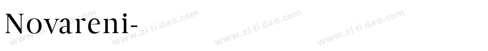 Novareni字体转换