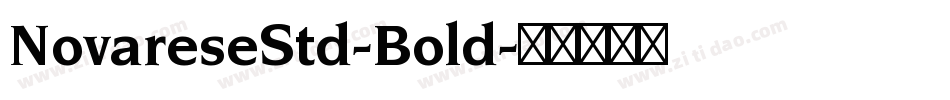 NovareseStd-Bold字体转换