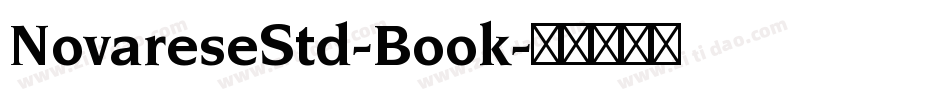 NovareseStd-Book字体转换