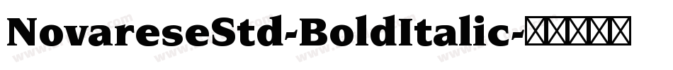 NovareseStd-BoldItalic字体转换