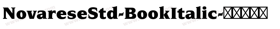 NovareseStd-BookItalic字体转换