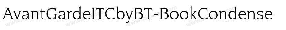 AvantGardeITCbyBT-BookCondensed字体转换
