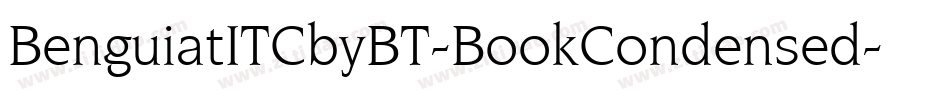 BenguiatITCbyBT-BookCondensed字体转换