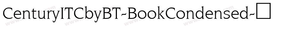 CenturyITCbyBT-BookCondensed字体转换