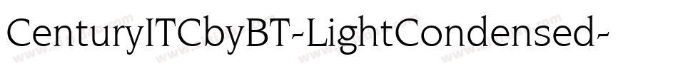 CenturyITCbyBT-LightCondensed字体转换