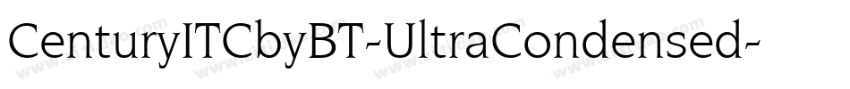 CenturyITCbyBT-UltraCondensed字体转换