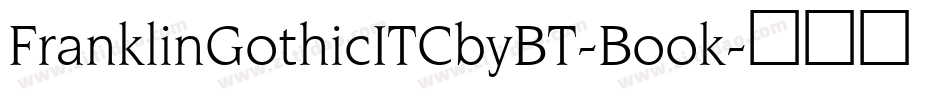 FranklinGothicITCbyBT-Book字体转换