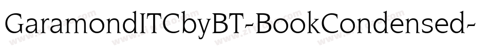 GaramondITCbyBT-BookCondensed字体转换