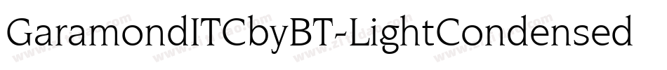 GaramondITCbyBT-LightCondensed字体转换