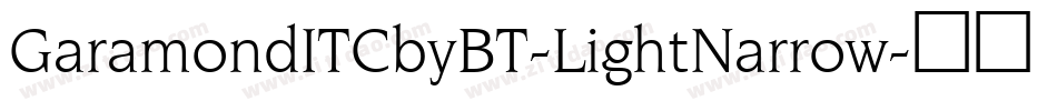 GaramondITCbyBT-LightNarrow字体转换