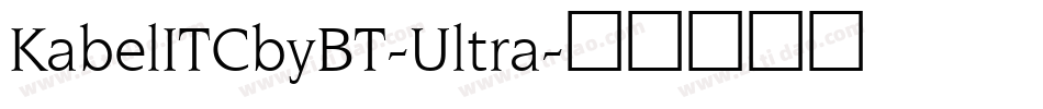 KabelITCbyBT-Ultra字体转换