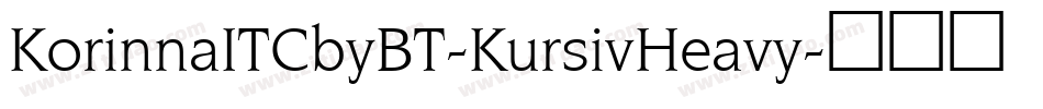 KorinnaITCbyBT-KursivHeavy字体转换
