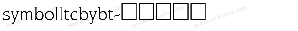 symbolltcbybt字体转换