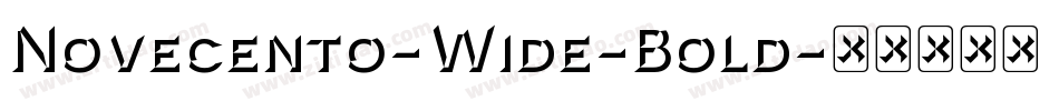 Novecento-Wide-Bold字体转换