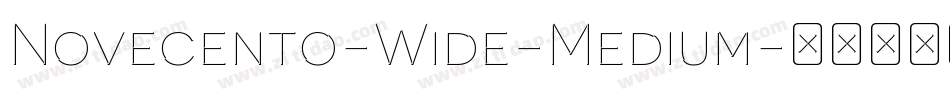 Novecento-Wide-Medium字体转换