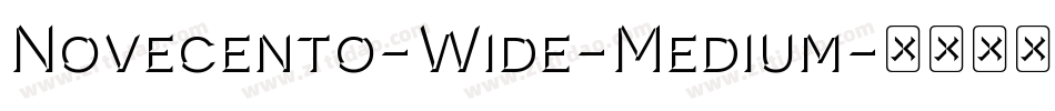 Novecento-Wide-Medium字体转换