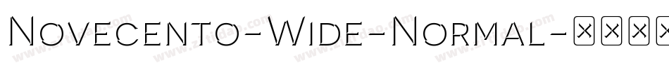 Novecento-Wide-Normal字体转换