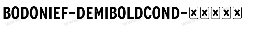 BodoniEF-DemiBoldCond字体转换