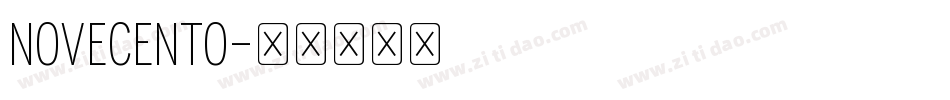 NOVECENTO字体转换