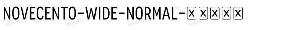 Novecento-Wide-Normal字体转换