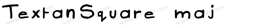 TextanSquare-maj字体转换