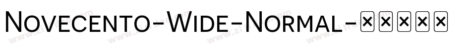 Novecento-Wide-Normal字体转换
