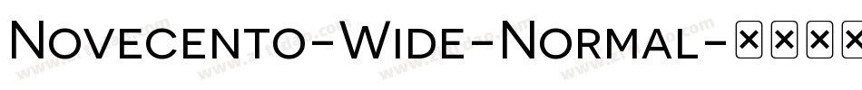 Novecento-Wide-Normal字体转换