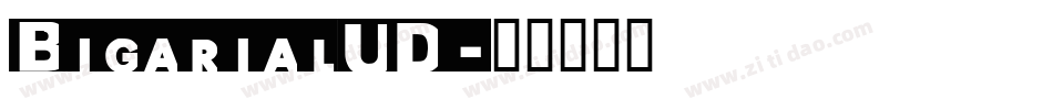 BigarialUD字体转换