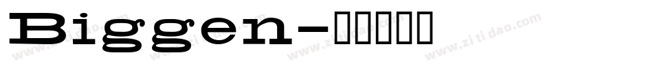 Biggen字体转换
