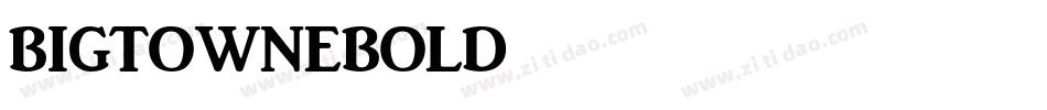 BigtowneBold字体转换