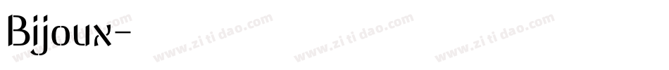 Bijoux字体转换