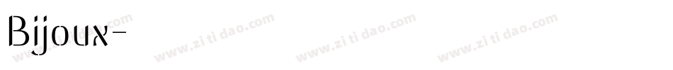Bijoux字体转换