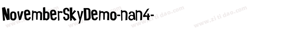 NovemberSkyDemo-nan4字体转换