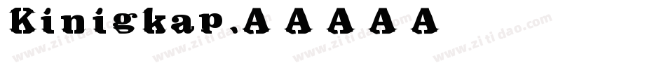 Kinigkap字体转换