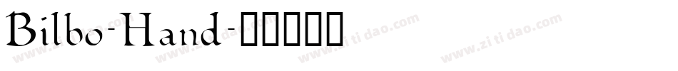 Bilbo-Hand字体转换