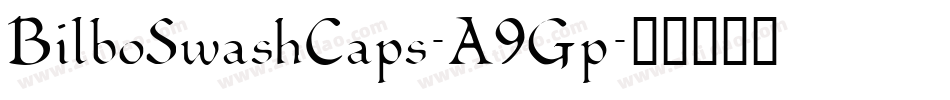 BilboSwashCaps-A9Gp字体转换