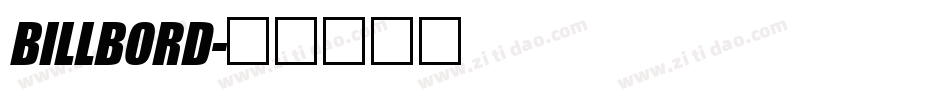 BILLBORD字体转换