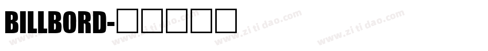 BILLBORD字体转换