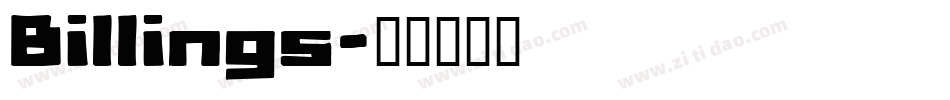 Billings字体转换