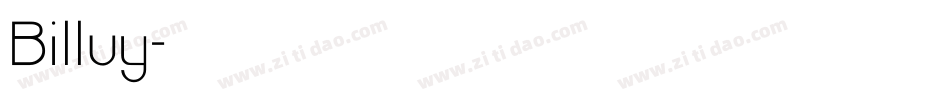 Billuy字体转换