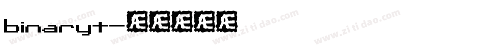 binaryt字体转换