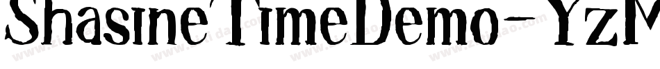 ShasineTimeDemo-YzMm4字体转换