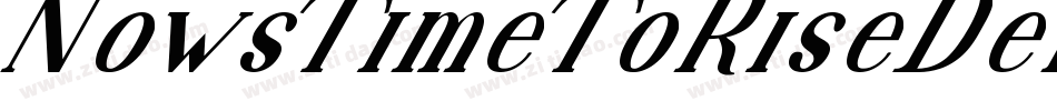 NowsTimeToRiseDemo-4Bgo6字体转换