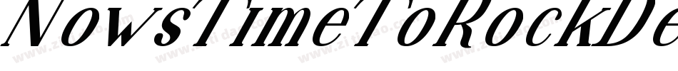 NowsTimeToRockDemo-L3JzG字体转换