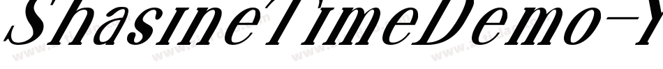 ShasineTimeDemo-YzMm4字体转换